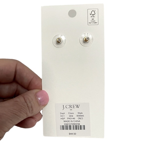 J. CREW Heart Drop Earrings Punk Triple Heart Dangle Earrings NWT - Picture 4 of 7